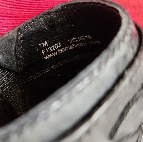 Black Born Skathi Shoes Clogs Casual Slip On Leather NWT - Picture 8 of 12